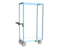 Servante multi-niveaux plateau tôle galvanisée 500 kg 850 x 500 mm roue TPE
