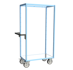 Servante multi-niveaux plateau tôle galvanisée 500 kg 850 x 500 mm roue TPE