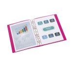 Classeur souple A4 Dos 2,5 cm Polypropylène Framboise - VIQUEL - 24,3 x 32 x 2,4 cm
