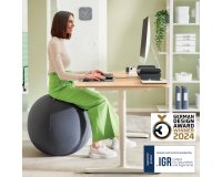 Balón de asiento Active de 75cm antideslizante, gris oscuro
