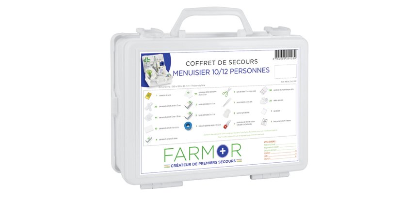 Coffret de secours Menuisier 10/12 personnes