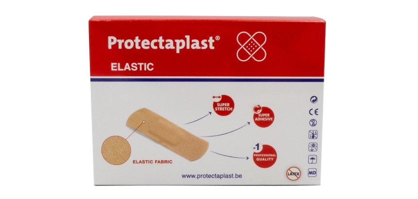 Boîte de 5 recharges de 36 pansements chairs en tissu élastique