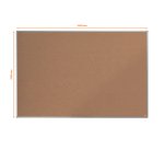 Tablero de anuncios de corcho Nobo Essence de 1500x1000 mm