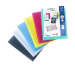 Protège-documents Viquel polypropylène translucide personnalisable A4 70 pochettes - 140 Vues – couleurs assorties