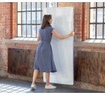 Pizarra de doble cara / Tablero de anuncios Move&Meet 1800 x 900 mm - marco gris