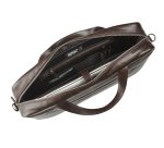 Lederen business tas met laptopvak 15,6"
