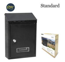 Buzon De Acero Modelo Standard Negro. Edm