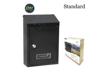 Buzon De Acero Modelo Standard Negro. Edm