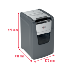 Destructeur de documents automatique et manuel Rexel Optimum Auto+ 130M - P5 coupe micro