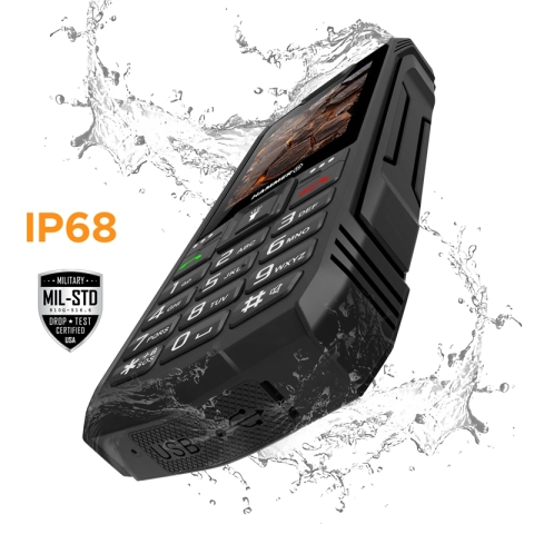 Hammer Rock 4G 2,4" LTE Black Teléfono ultrarresistente.