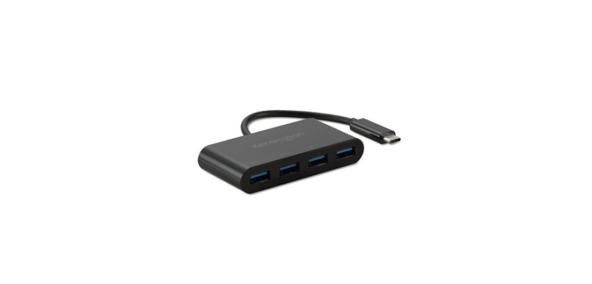 Hub CH1200 Kensington 4 puertos y cargador USB-C a 10 Gbps
