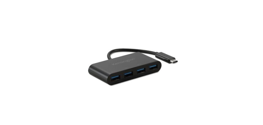 Hub CH1200 Kensington 4 puertos y cargador USB-C a 10 Gbps
