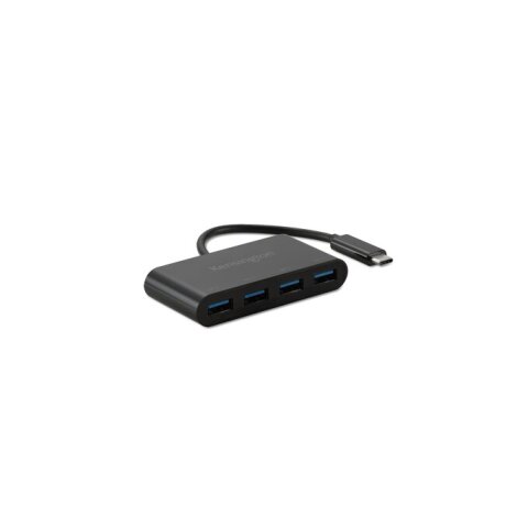 Hub CH1200 Kensington 4 puertos y cargador USB-C a 10 Gbps