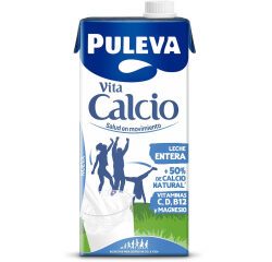 Leche Puleva Vita Calcio Entera Brik 1l - Pack 6