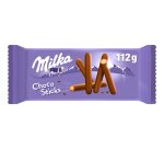 Sticks de galleta bañada en chocolate con leche Milka 112 g
