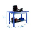 Banco de trabajo Simonwork BT6 Pro metal 1cajón An 120 cm azul