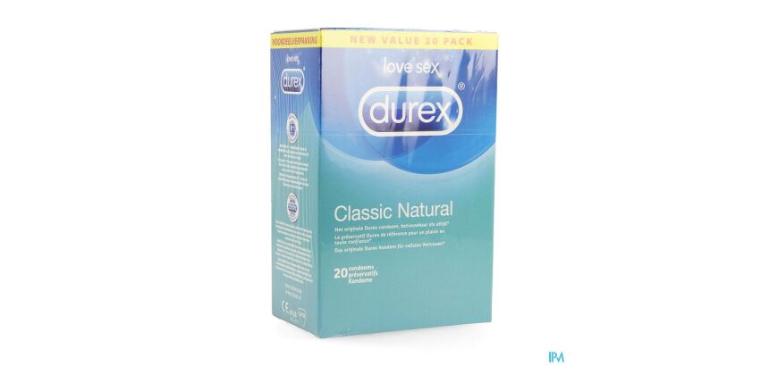 Condomen Durex classic natural 20 st nm