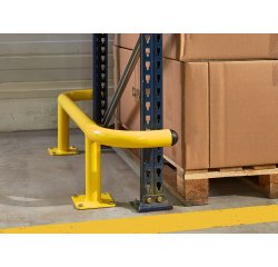 Arceaux de protection de rack - bardage - borne électrique / chargeur et conciergerie etc. Coloris jaune