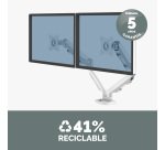 Brazo para monitor doble Eppa™ Blanco Fellowes