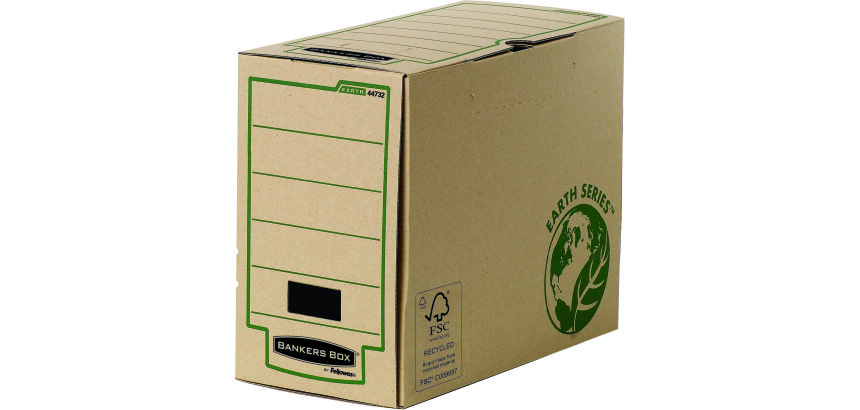 Pack de 20 Cajas de archivo definitivo A4+ 150mm Fellowes Marrón con montaje manual