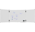 Tableau blanc triptyque émaillé UNITE PLUS 90x120cm - Legamaster