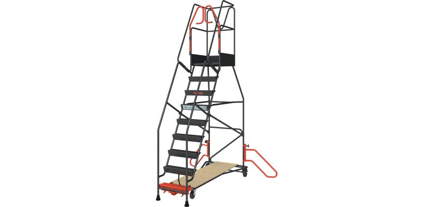 Escabeau à immobilisation automatique 9 marches 150 kg