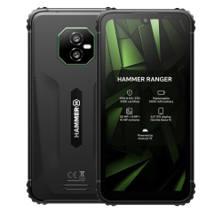 Hammer Ranger 4G 6" 6+(8)+128GB Black Green Smartphone Rugerizado.