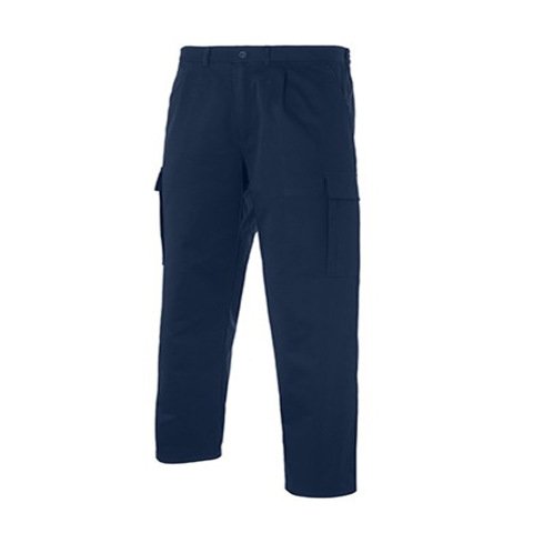Pantalón mutibolsillos algodón/poliéster talla 48 color marino