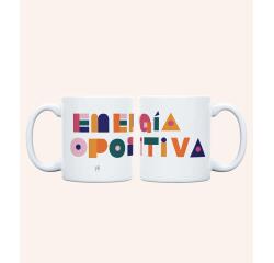 Taza "Energía Opositiva" 350ml, cerámica 
