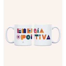 Taza "Energía Opositiva" 350ml, cerámica 
