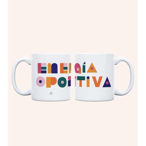 Taza "Energía Opositiva" 350ml, cerámica