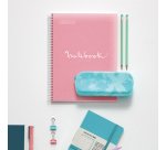 Notebook Emotions, Couverture souple, A4, séyès, 80 feuilles de 1 couleur, Miquelrius, Rose.
