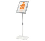 Pie con marco publicitario A3 con cerradura Nobo Premium Plus