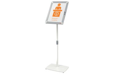 Pie con marco publicitario A3 con cerradura Nobo Premium Plus