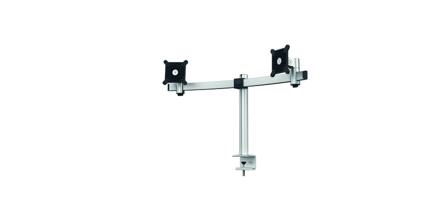 Bras support écran double PRO fixation pince