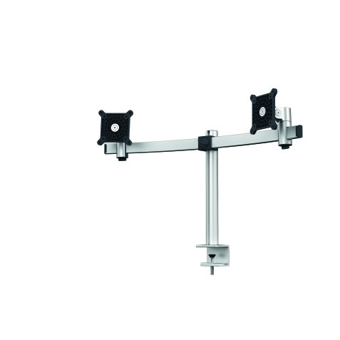 Bras support écran double PRO fixation pince