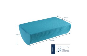 Reposapiés de escritorio Active Ergo Cosy, azul
