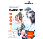Badges adhésifs tissus BADGEFIX 40x75 mm - 240 pièces