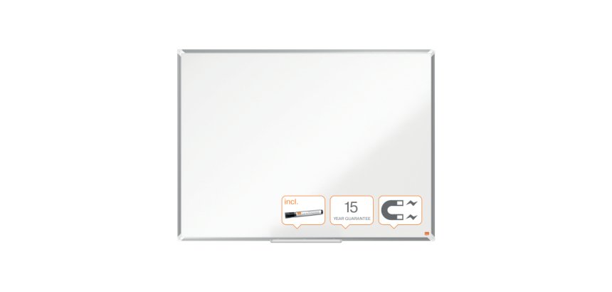 Pizarra NOBO Premium Plus acero lacado 1200x900mm, blanco
