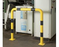 Barrières de protection droite HT 120 x L120 cm - Long. hors tout 129 cm Tube Ø 89 x 3,2 mm d'épaisseur