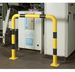 Barrières de protection droite HT 120 x L120 cm - Long. hors tout 129 cm Tube Ø 89 x 3,2 mm d'épaisseur