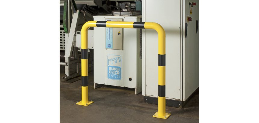 Barrières de protection droite HT 120 x L120 cm - Long. hors tout 129 cm Tube Ø 89 x 3,2 mm d'épaisseur