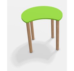 Tafel Fabiano Kids met houten onderstel - Maat T1 - Kleuterklas