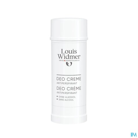 WIDMER Deo Crème Antiperspirant Zonder Parfum 40ML