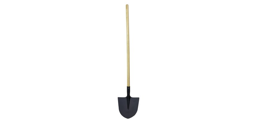 Pelle ronde col de cygne 29 cm avec manche en bois FSC® 100 %