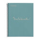 Notebook Eco Emotions, Carton recyclé, A4, quadrillage 5x5 mm, 80 feuilles de 1 couleur, Miquelrius, Bleu.

