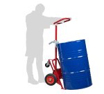 Diable porte-fût  avec béquille 350 kg 750 x 500 x 1290 mm roue caoutchouc