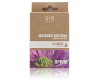 Incienso Natural Opium 15 Conos SYS Aromas