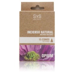 Incienso Natural Opium 15 Conos SYS Aromas