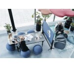 Ballon ergonomique Office Ballz Götessons 65 cm, tissu Mica avec zip noir